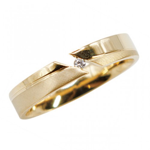 Bangle with 10kt yellow diamond (women) MB1